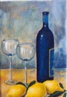 Stilleben mit Flasche