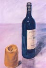 Stilleben mit Flasche
